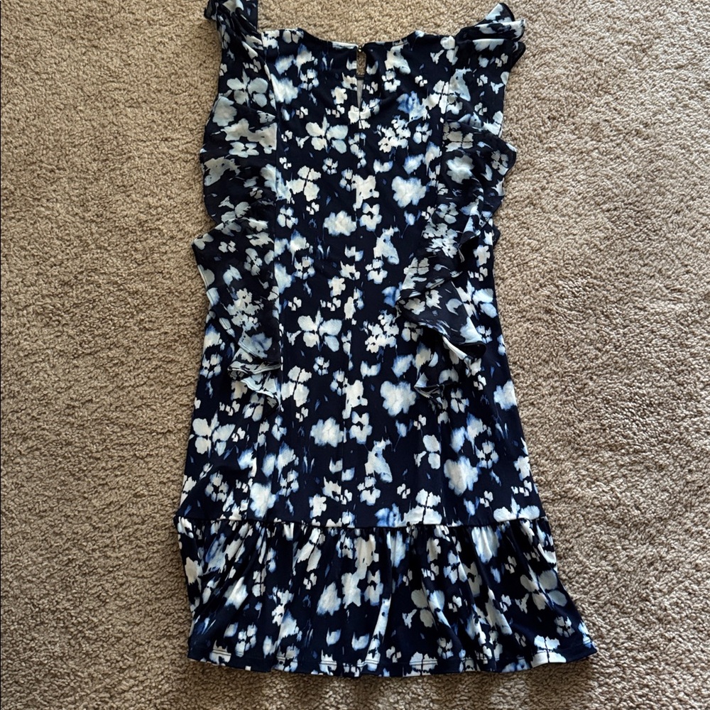 Michael Kors Navy and White Floral Dress - Picture 4 of 4
